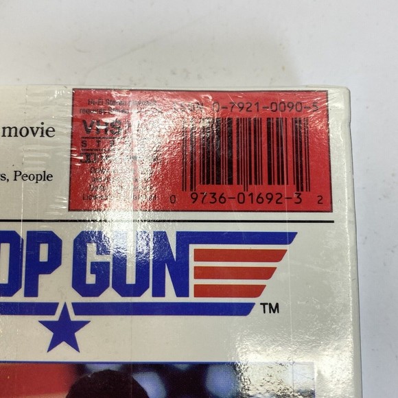 1996 Paramount SEALED VHS TOP GUN (1986) Tom Cruise Watermarks - Picture 9 of 9